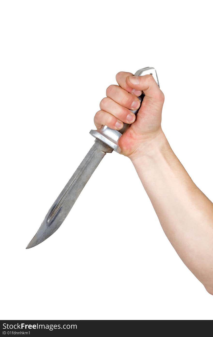 Knife In A Man S Fist