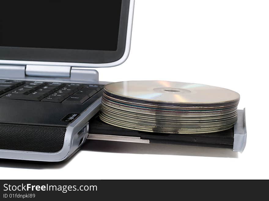 Laptop with overloaded DVD Drive