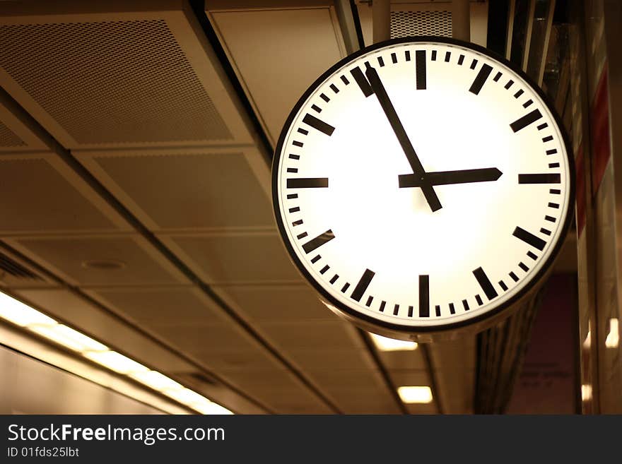 Passing Of Time On Clock