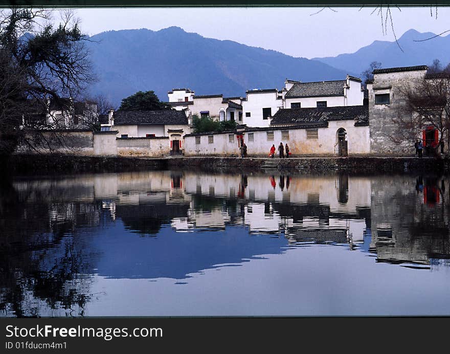 Rural Scenery Of Anhui, China