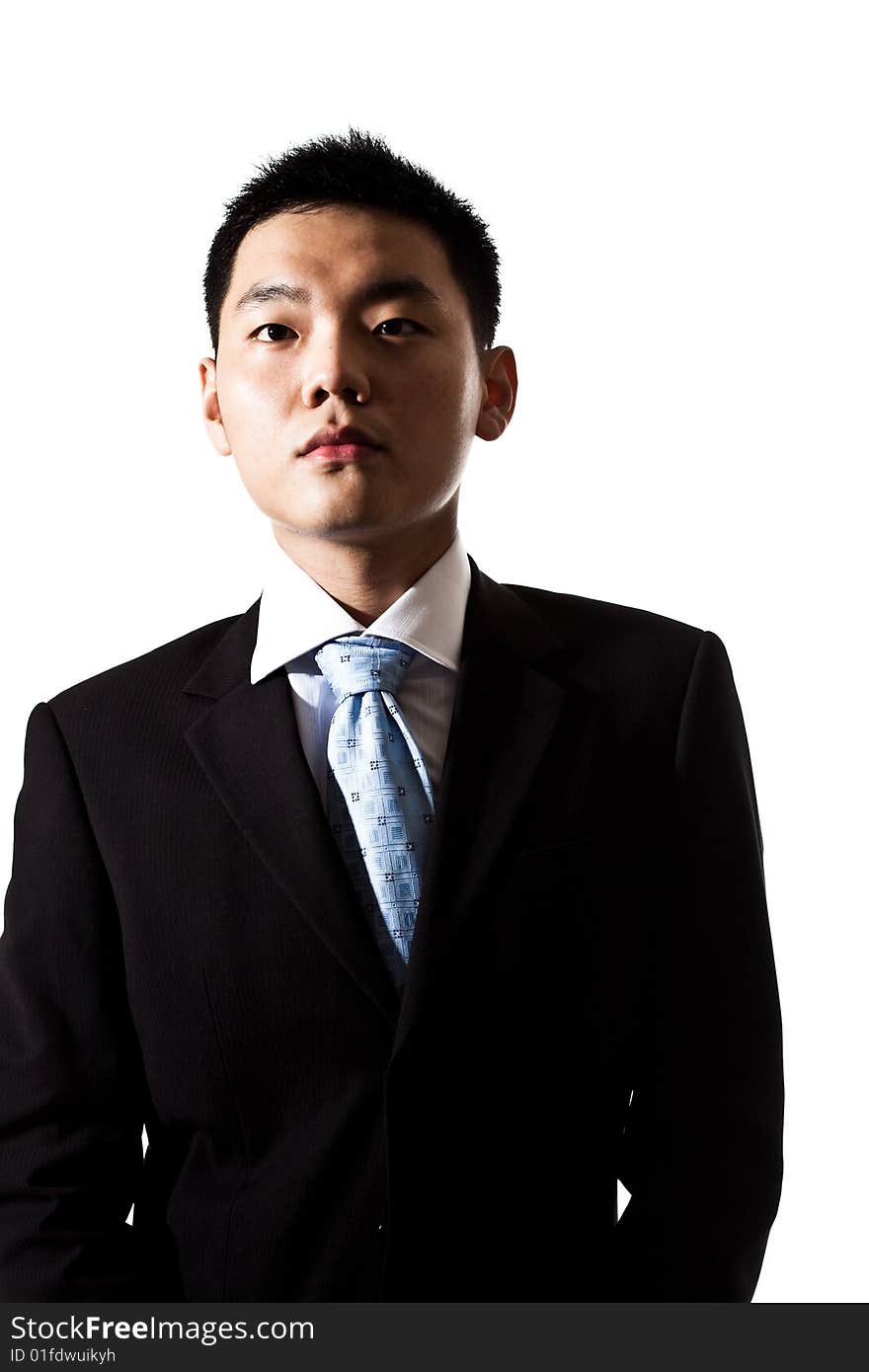 Stylish asian young business man in formal attire