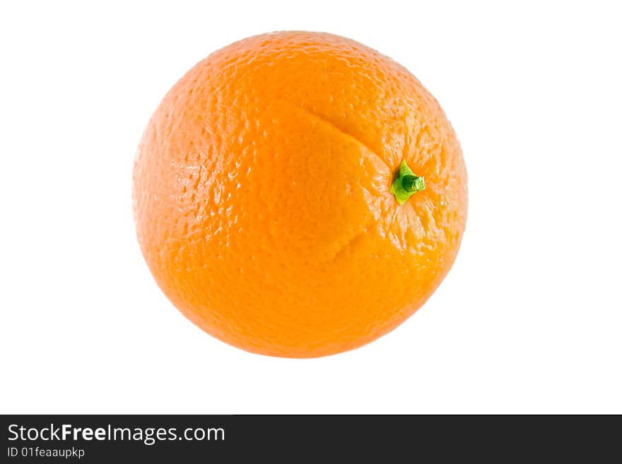 Fresh oranges isolated on white background