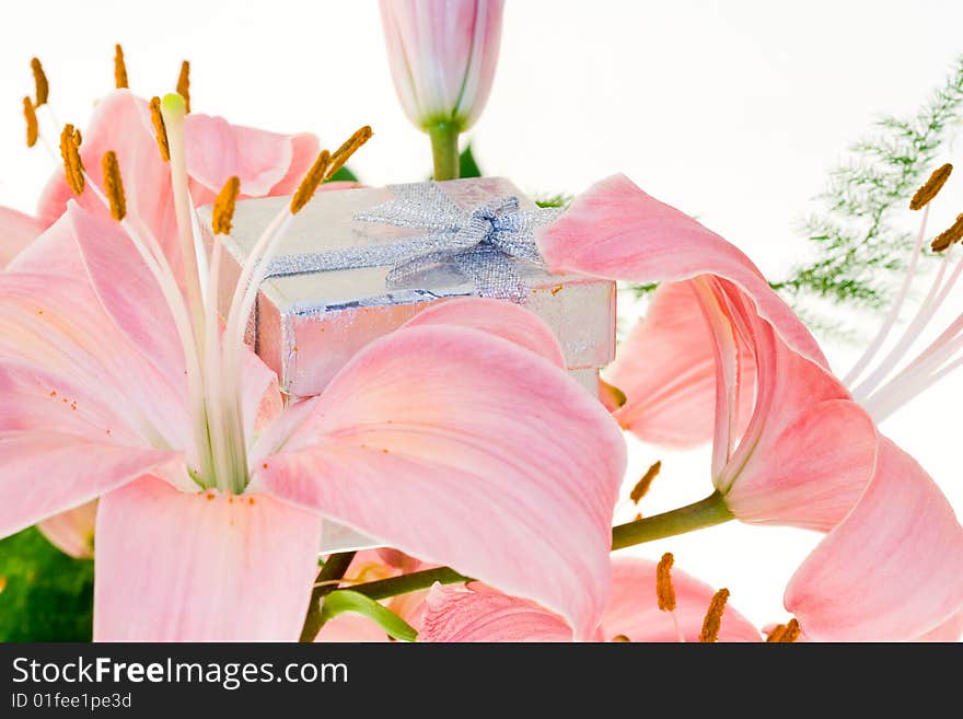 Pink Lilly and gift