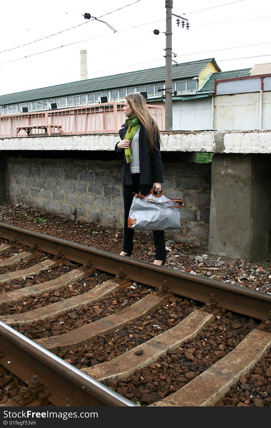 Waiting for the train