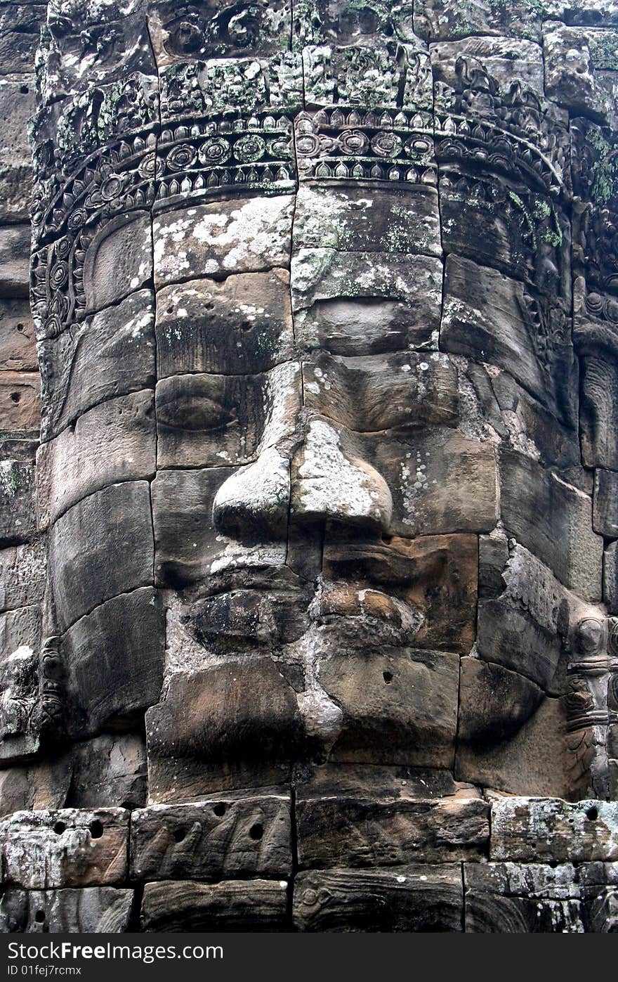 Angkor Wat Statue Face