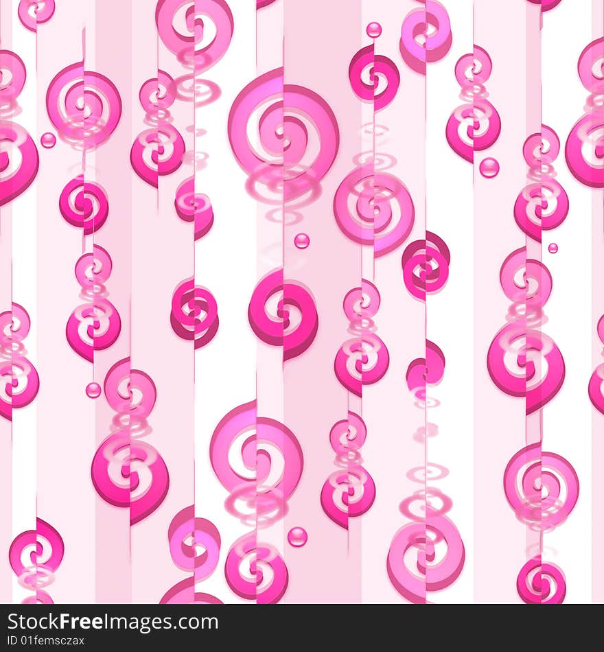 Pink dreams (bright pink seamless pattern)