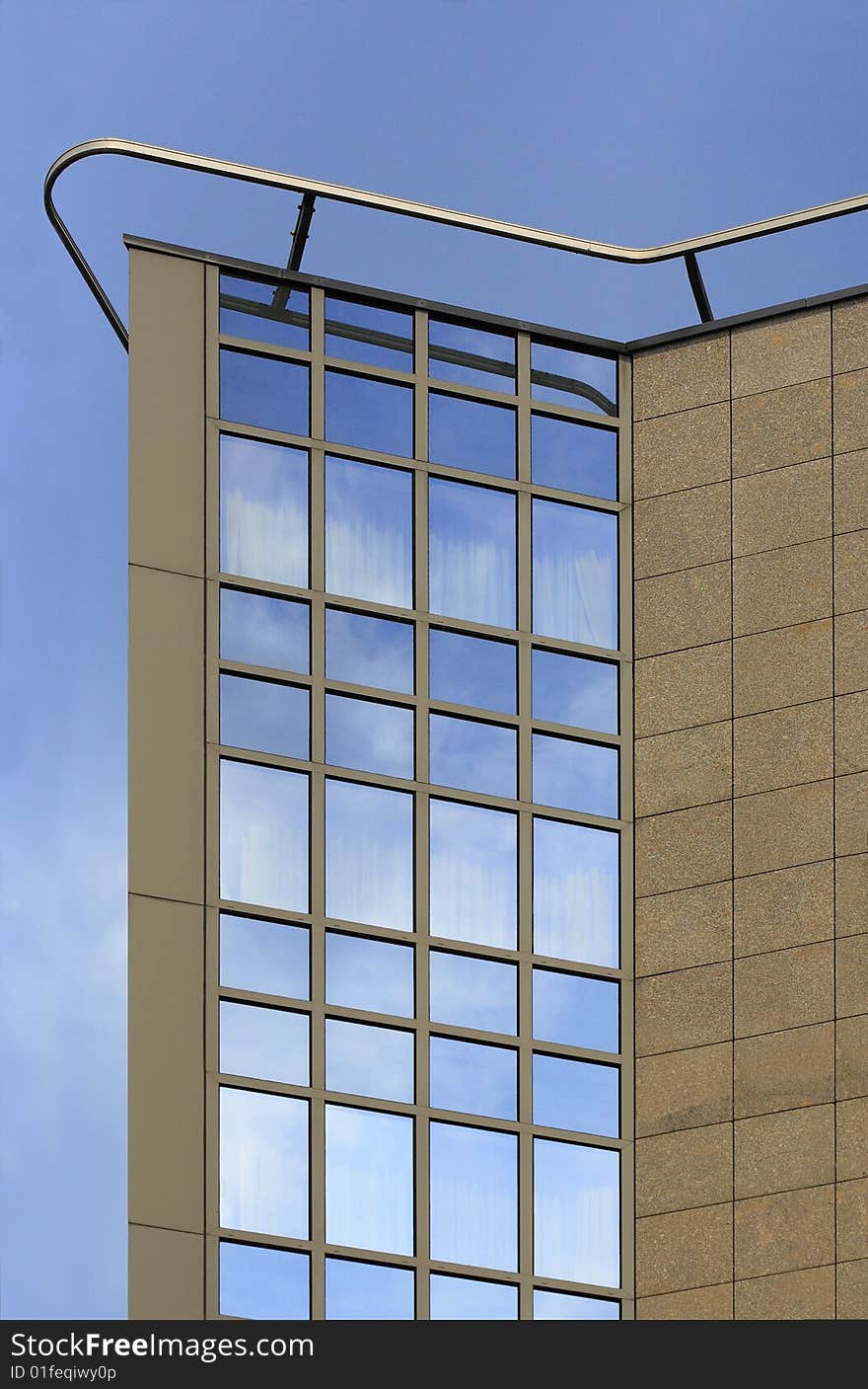 A small detail of an office building