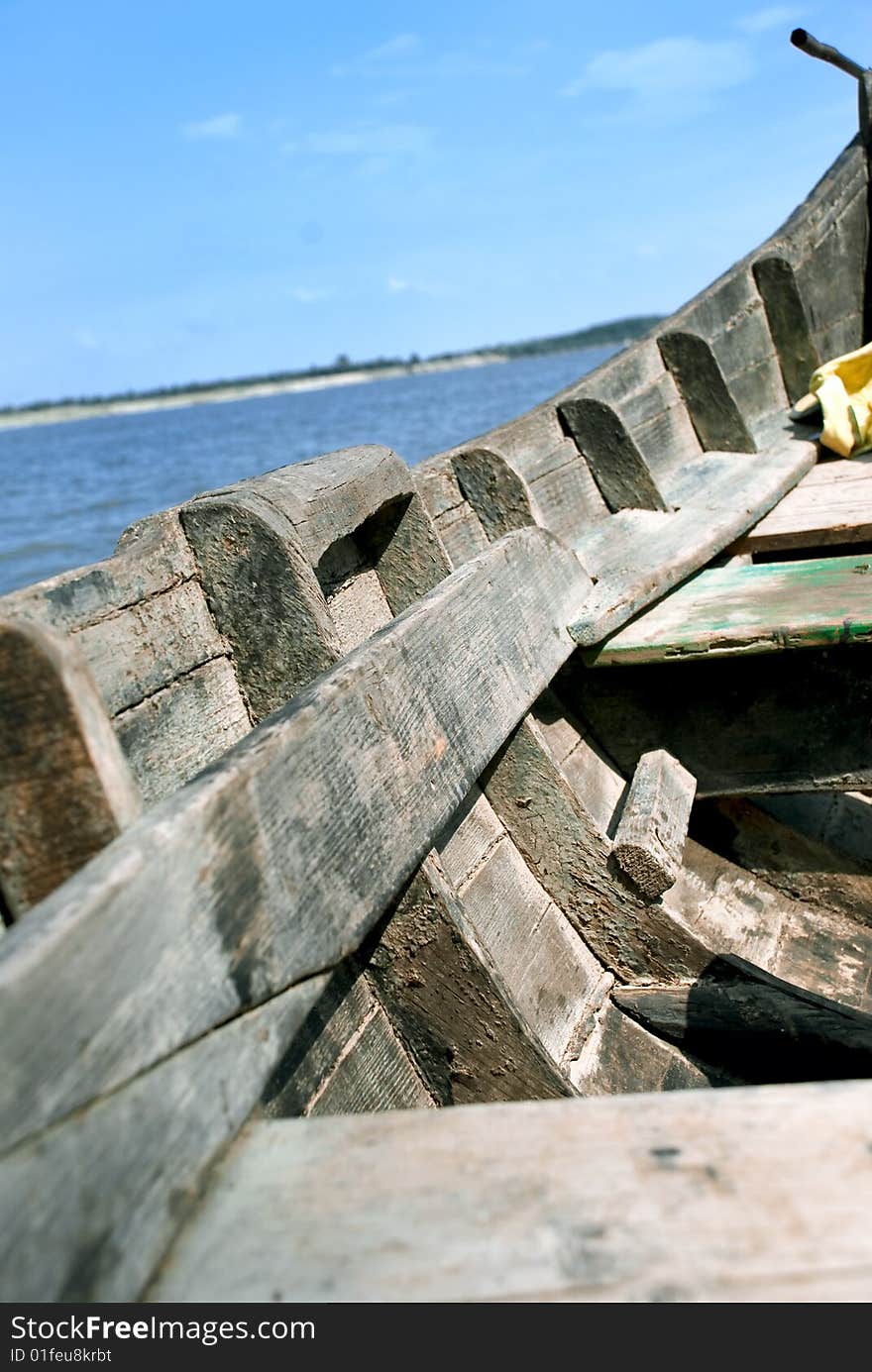 Part of an old fish boat