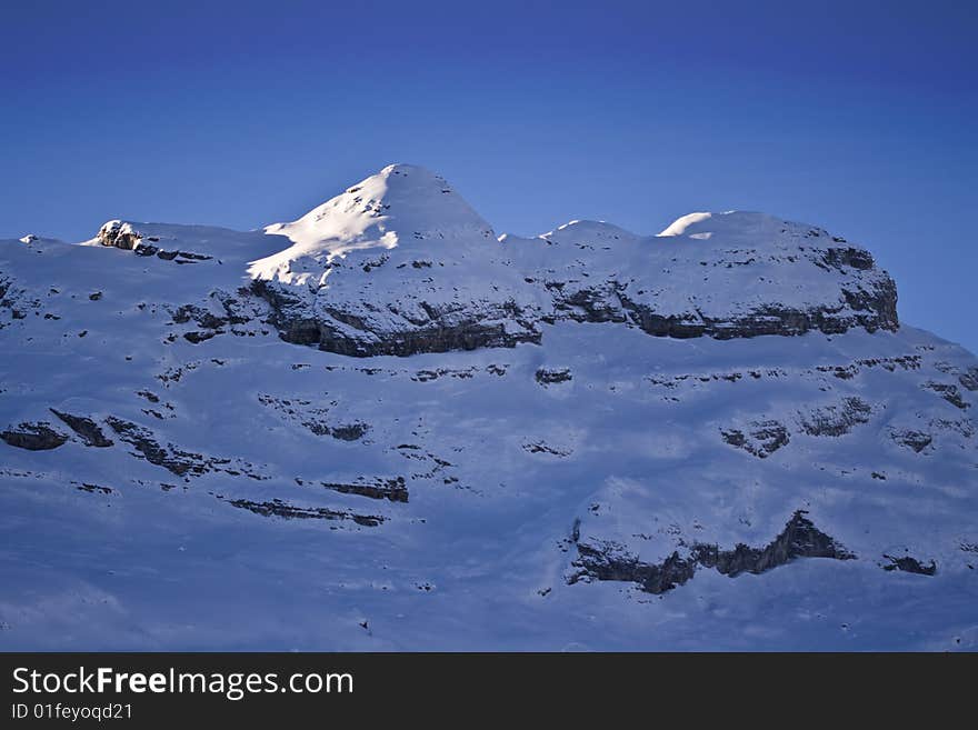 Snow covered mountain