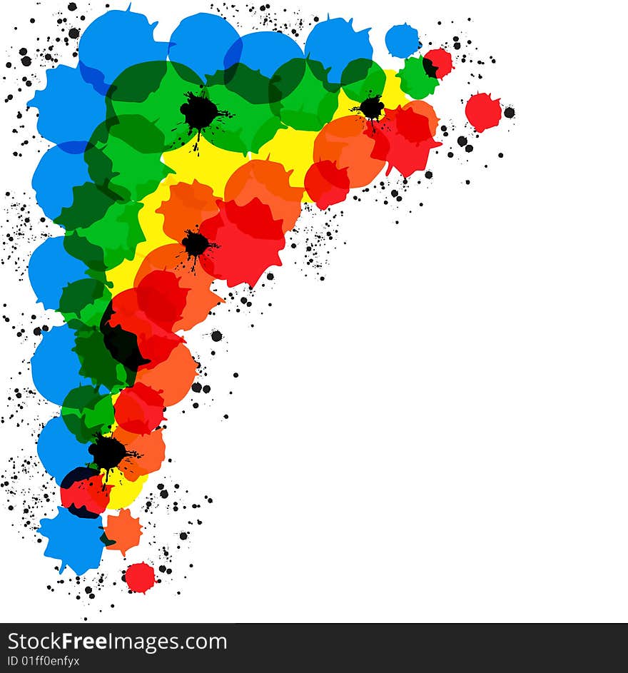 Framework from colour circles