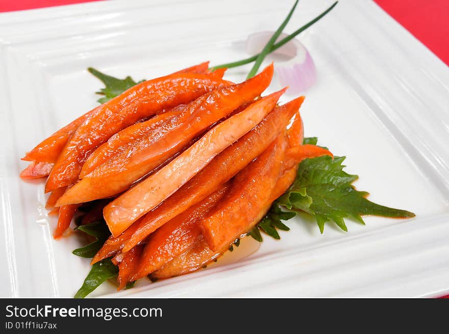 Fried snacks on a black table. Fried snacks on a black table