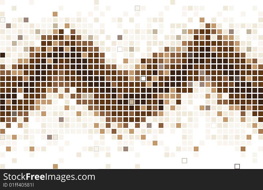 Colorful mosaic background in brown colors