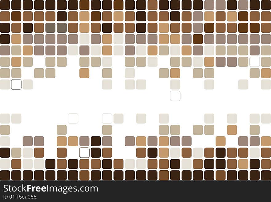 Colorful mosaic background in brown colors