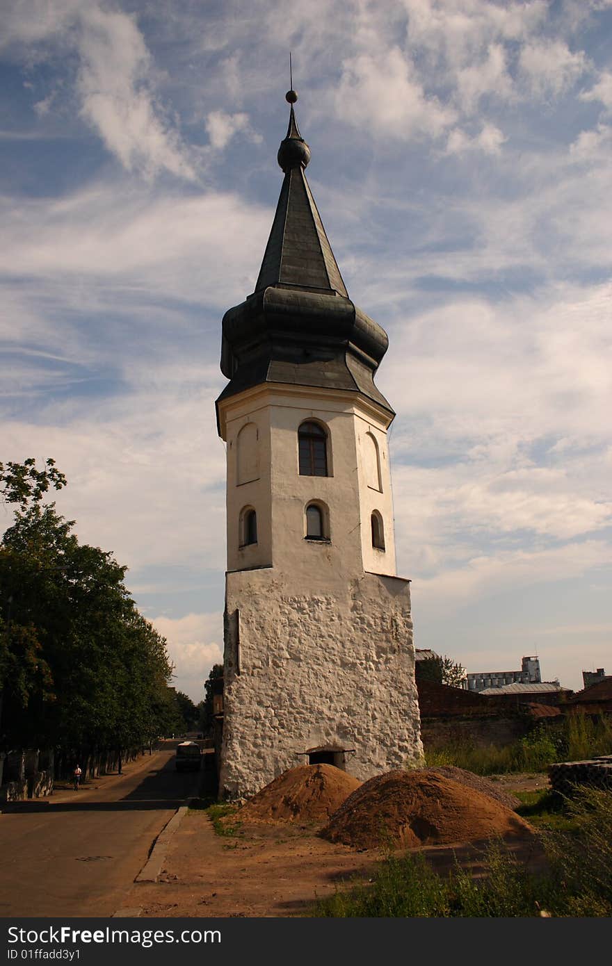 Tower in Vyborg near St.-Petersburg