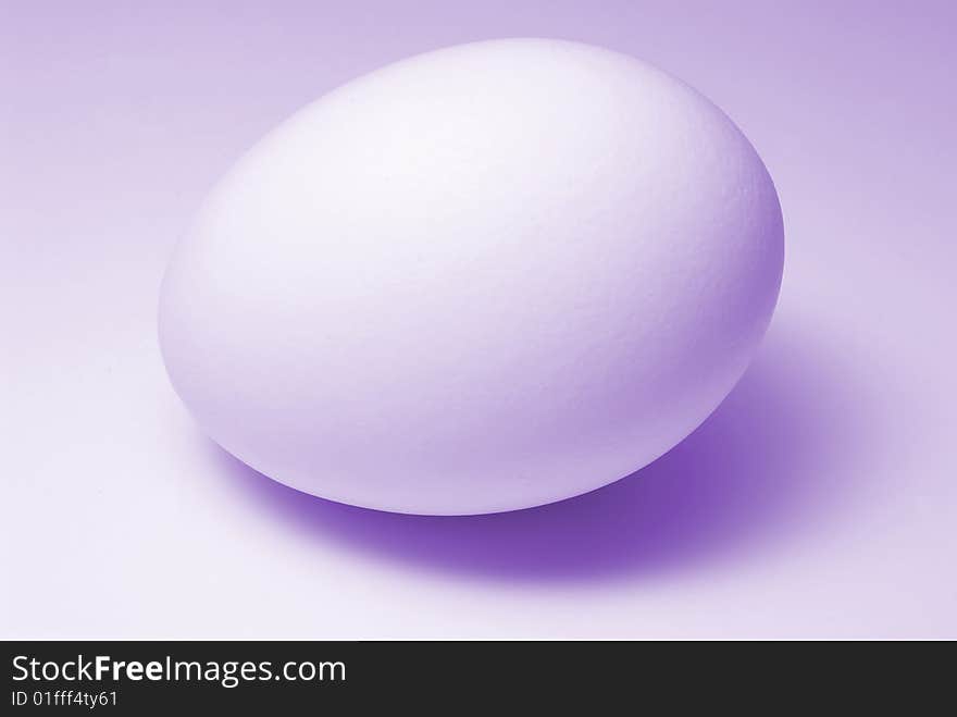 Egg in Violet Lighting