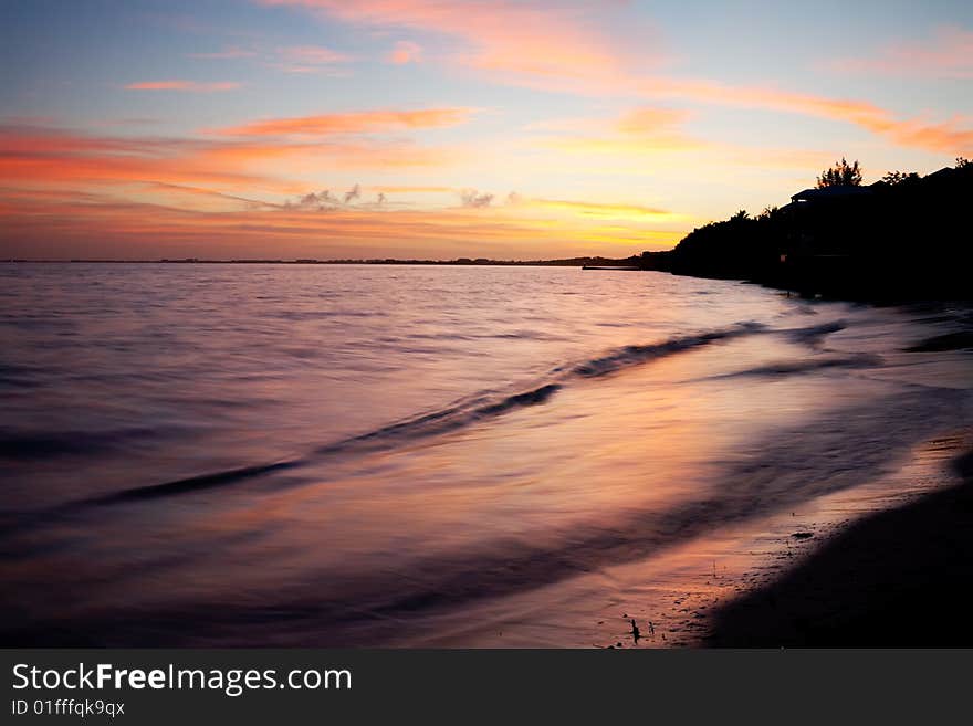 Beautiful vacation beach on the island of Turks. Beautiful vacation beach on the island of Turks