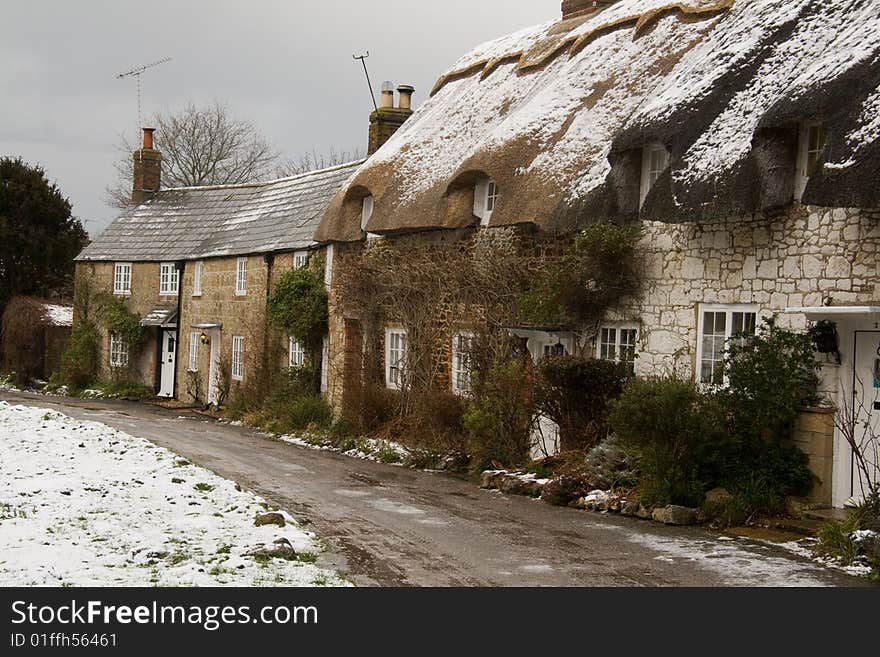 Cottages In The Snow