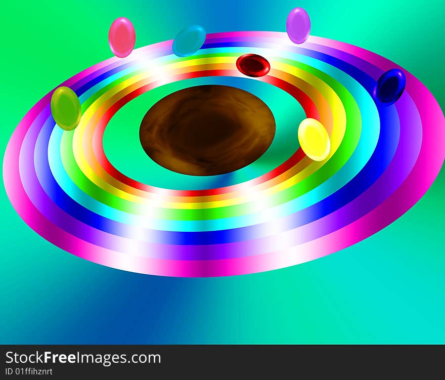 Abstract background with easter eggs