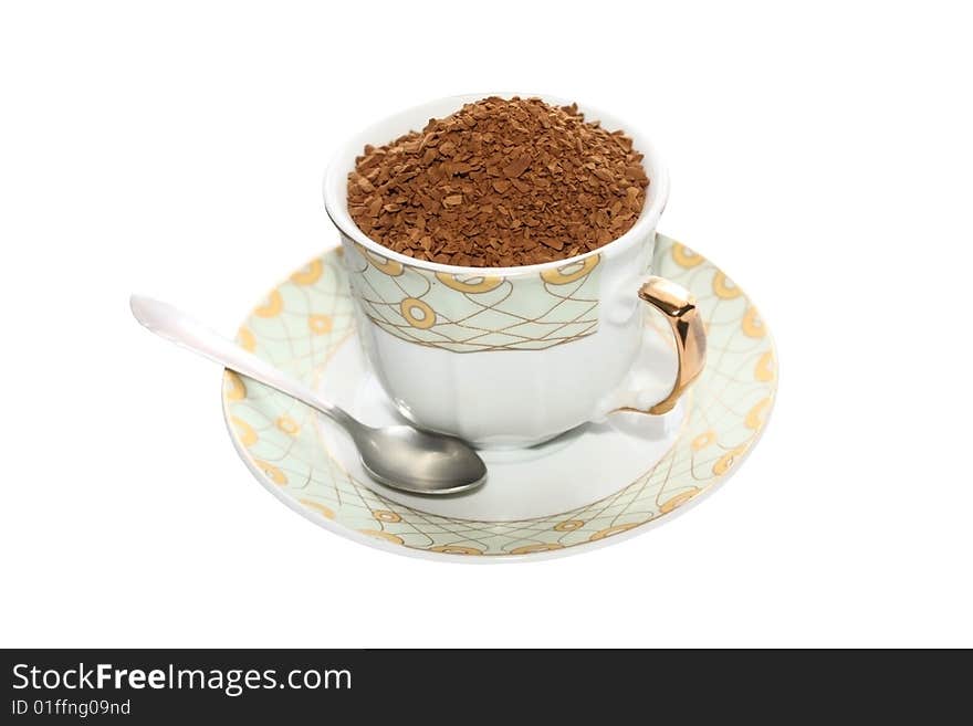 Isolated coffee cup on white background