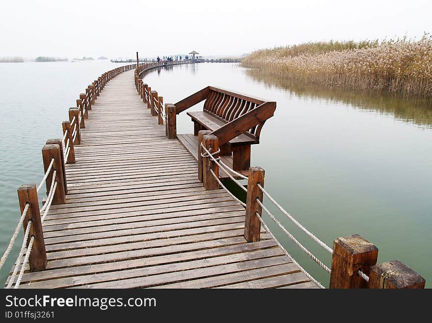 A long plank road