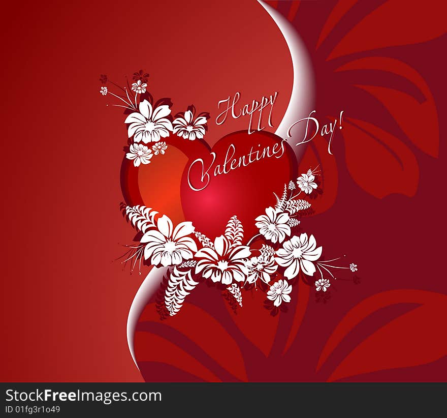 Romantic background for valentine day