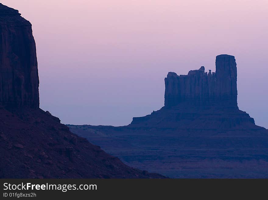 Dawn over Monument Valley Arizona