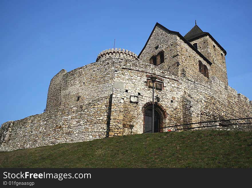 Old Castle in Bedzin(Poland) Impressive ruins of the castle on the left bank of the river Czarna Przemsza. Old Castle in Bedzin(Poland) Impressive ruins of the castle on the left bank of the river Czarna Przemsza