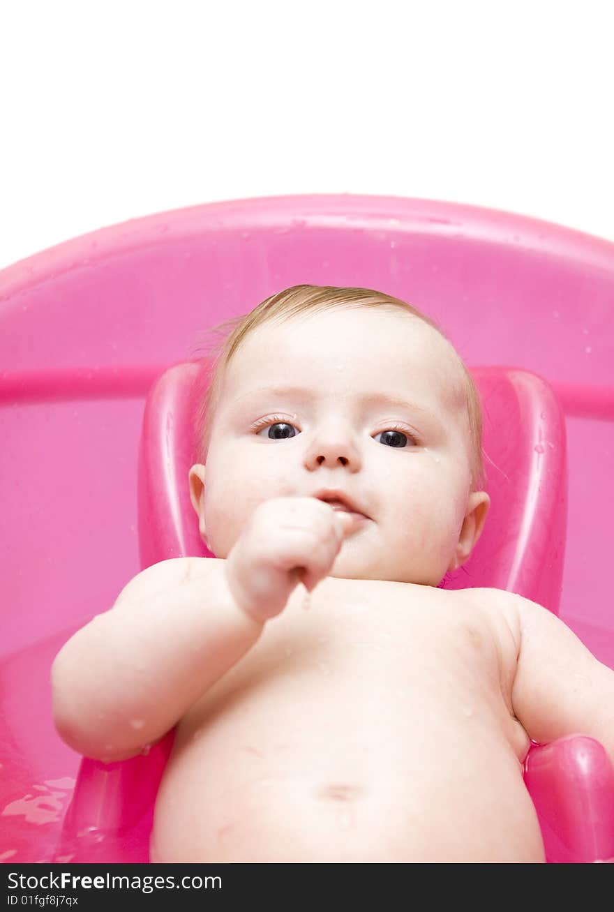 Baby in bath