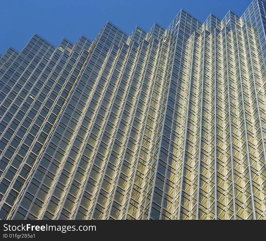 Seemingly miles upon miles of windows in this skyscraper. Seemingly miles upon miles of windows in this skyscraper.