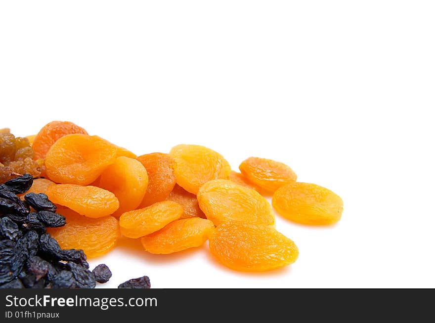 Composition from dried fruits isolated on a  white background #2. Composition from dried fruits isolated on a  white background #2.