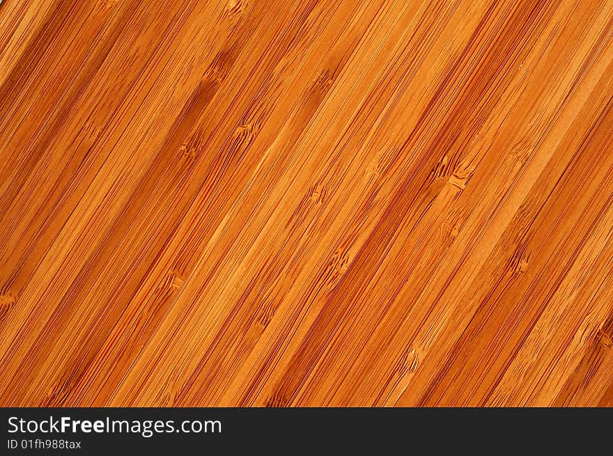 Bamboo natural board, brown background. Bamboo natural board, brown background