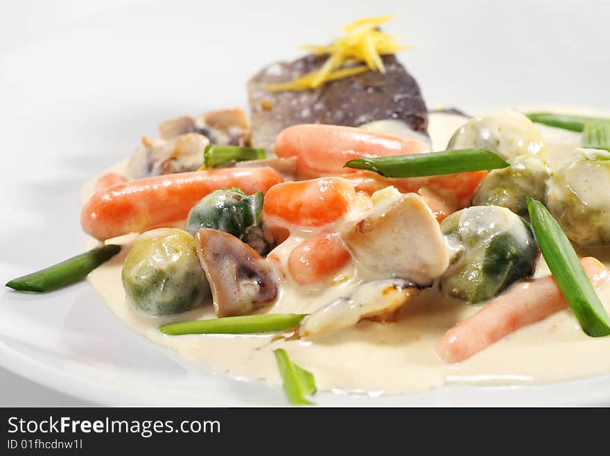 Trout Fillet with Vegetable