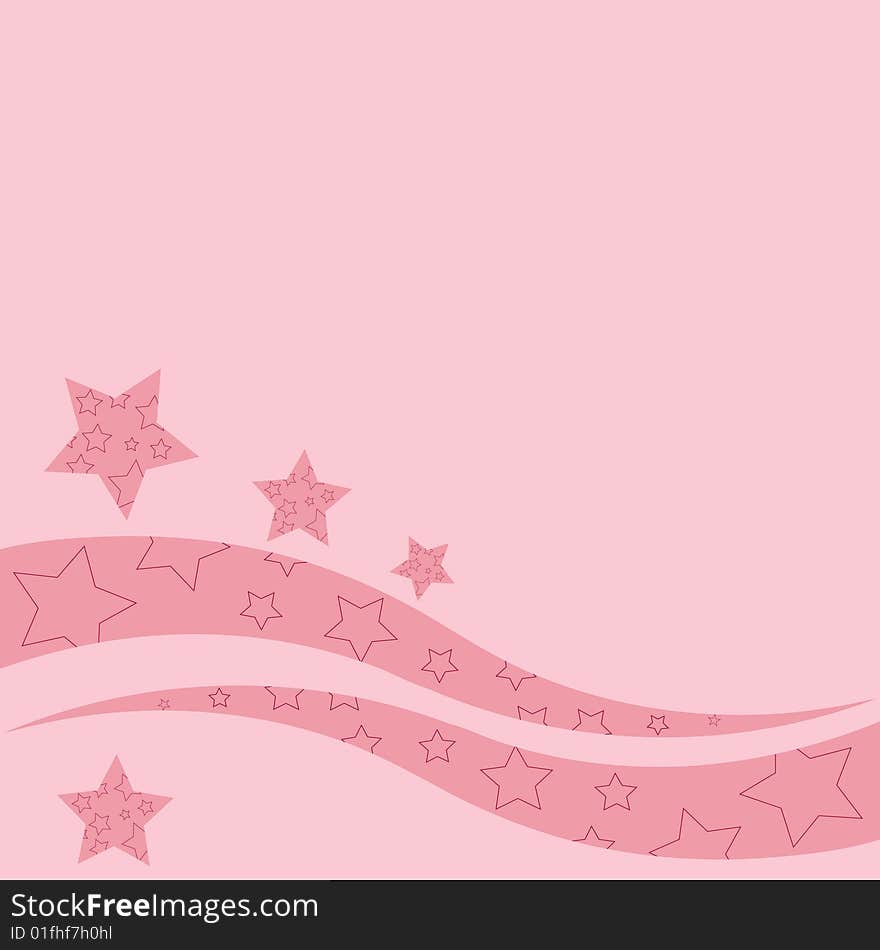 Abstract pink composition