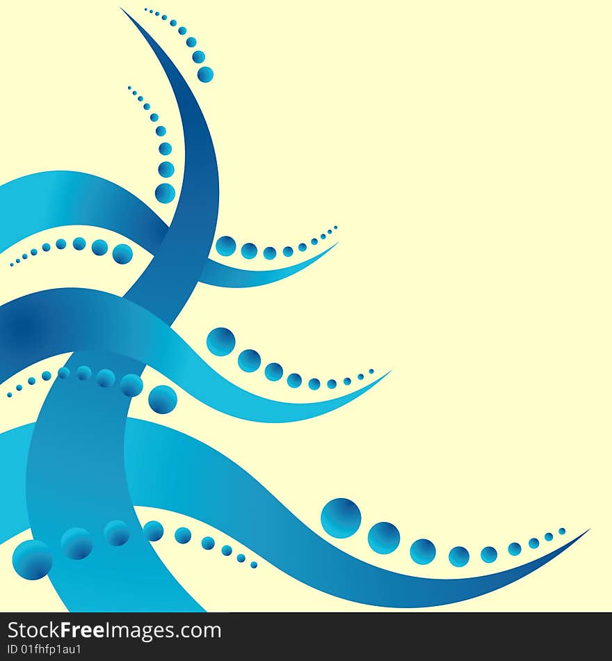 Abstract background with sea in vector format