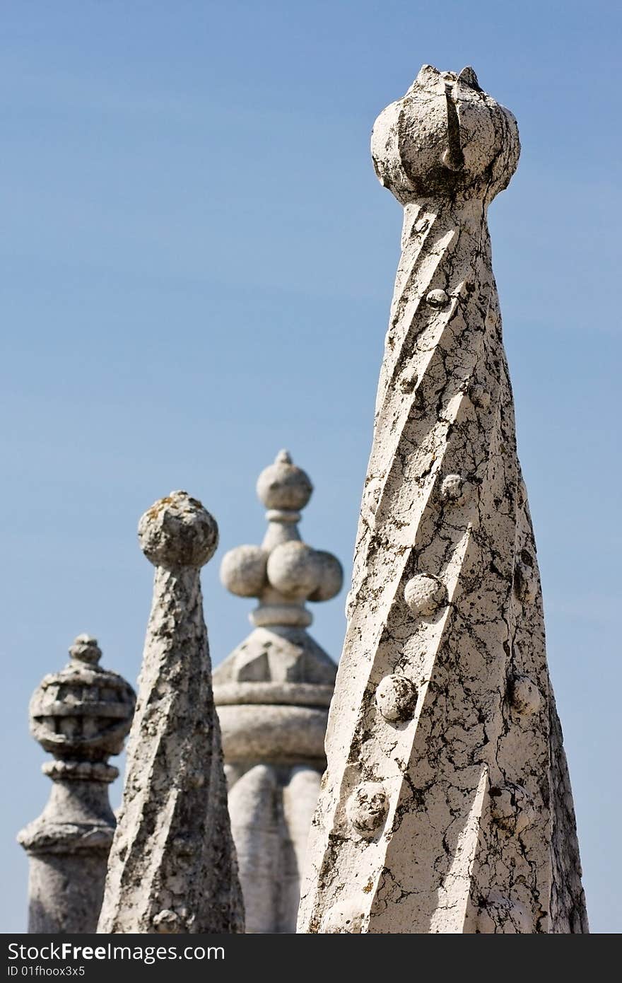 Architecture Details of Belem Tower, Lisbon