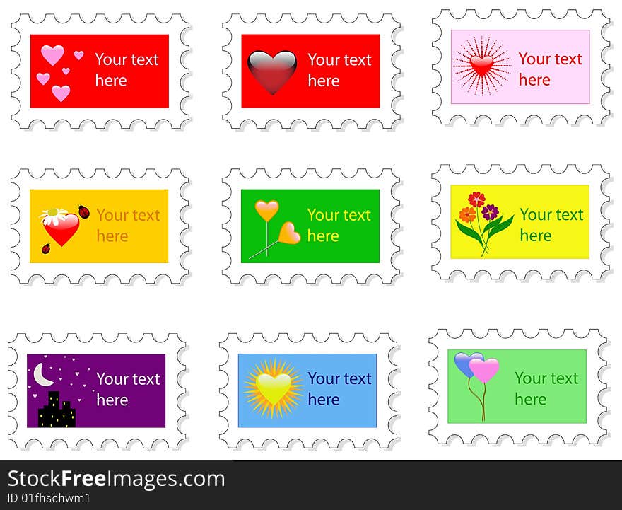 Some Valentine's Day Stamp collection. Some Valentine's Day Stamp collection