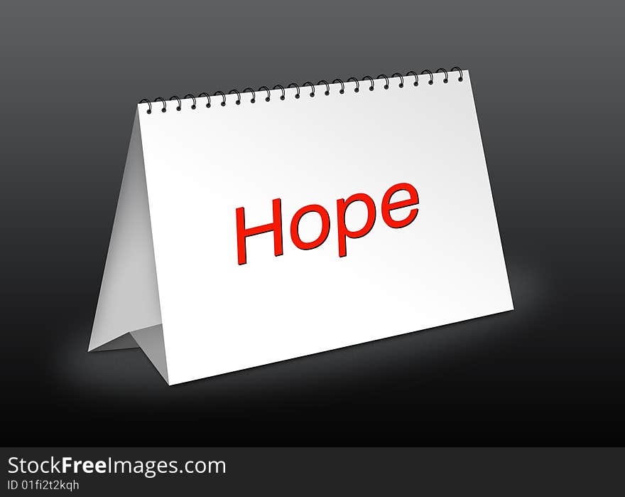 Business Table calendar “Hope”