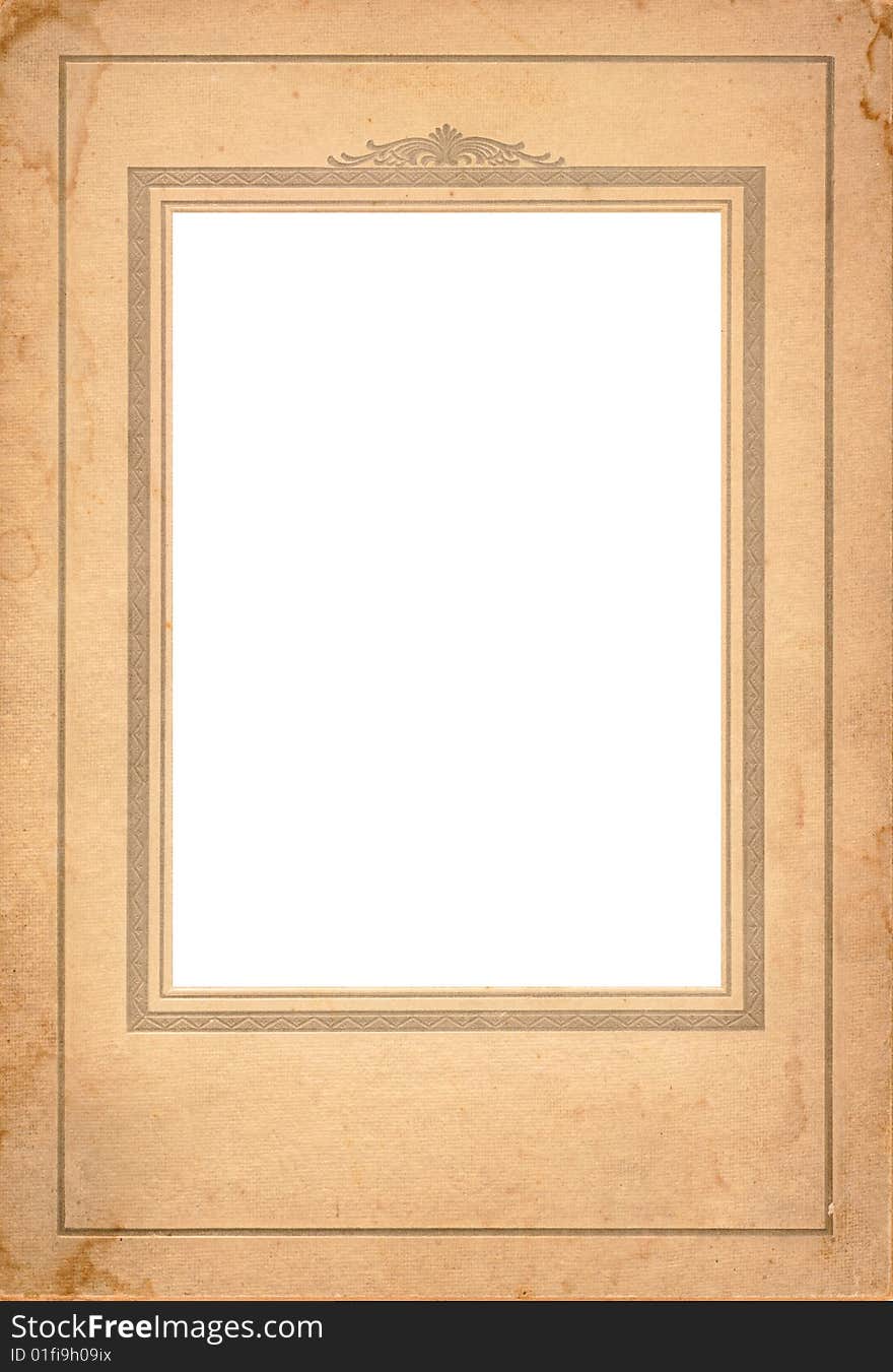 An antique carboad folio picture frame. An antique carboad folio picture frame.