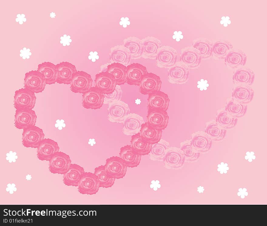 Valentines background - vector illustration.