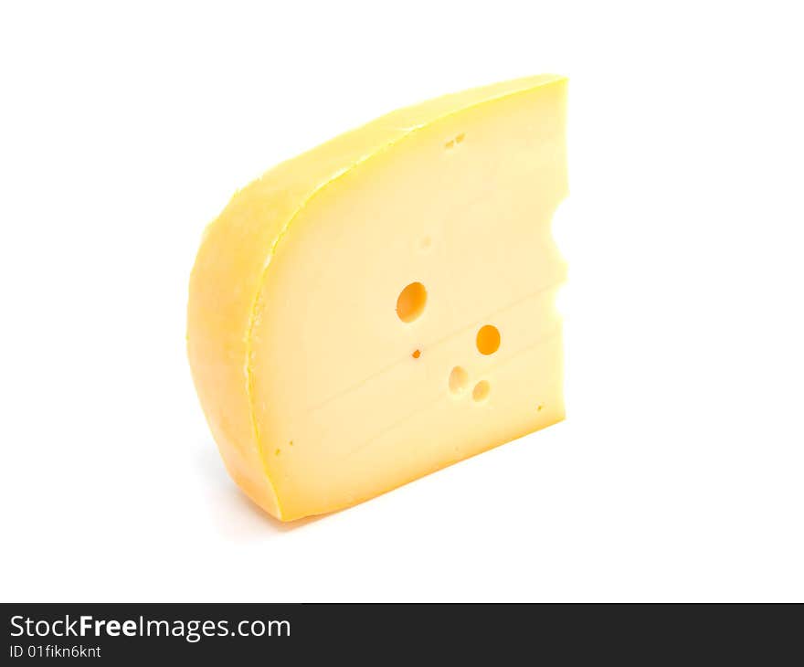 Cheese Isolated On White