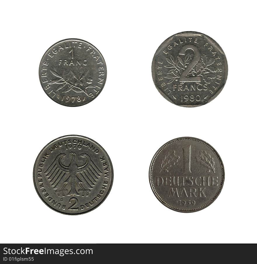 Four European Coins Off Course