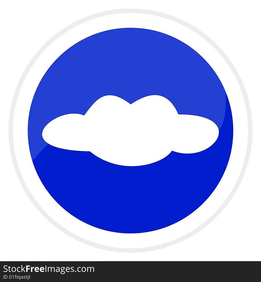 Web Button - Cloud