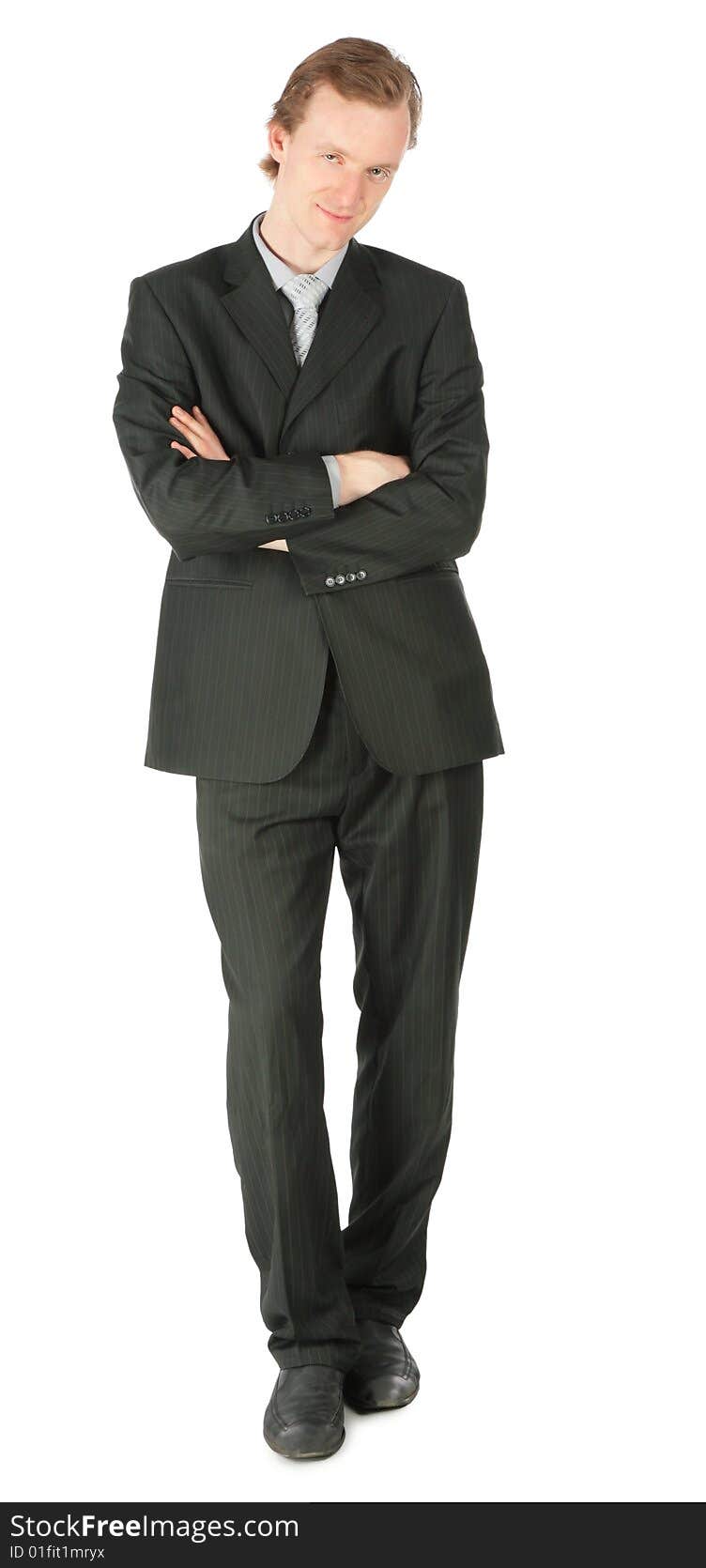 Standing businessman