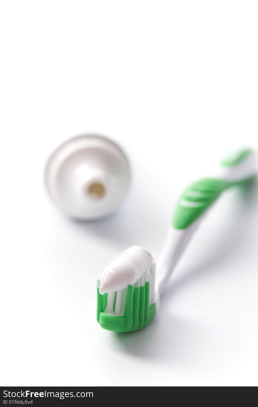 Toothpaste and toothbrush