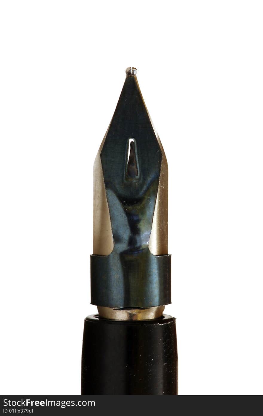 Closeup of fountain pen