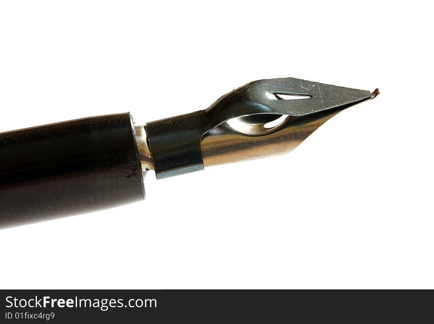 Closeup of fountain pen