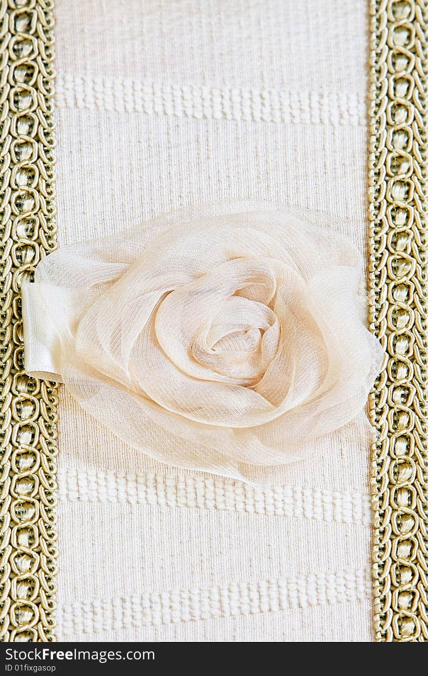 Close up shot of vintage style linen. Close up shot of vintage style linen