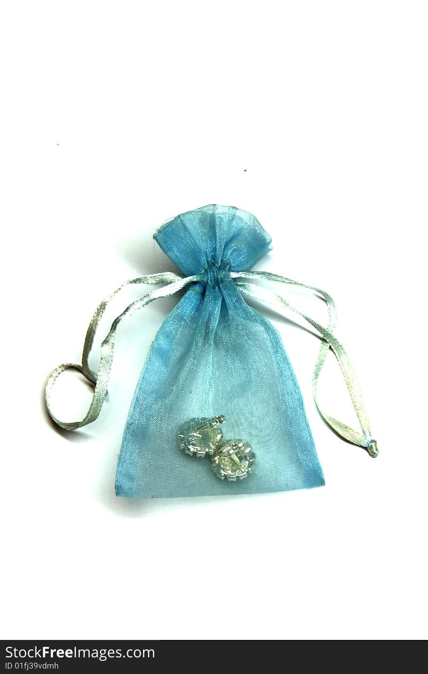 Treasure in a blue pouch