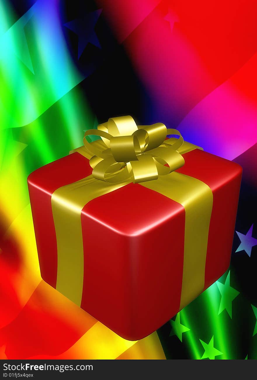 Colorful gift background object