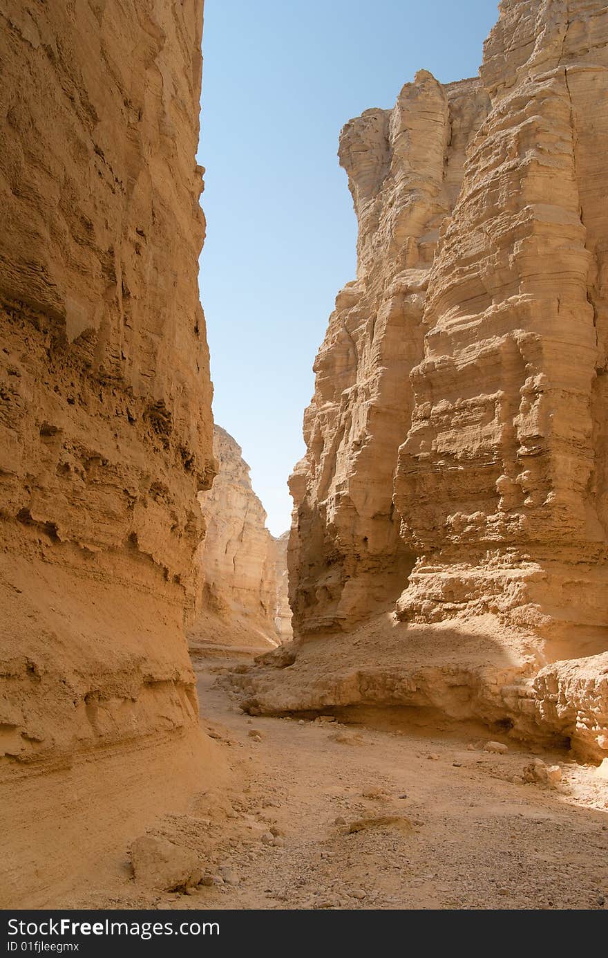 The Perazim canyon. Judean Desert nature reserve, Israel.